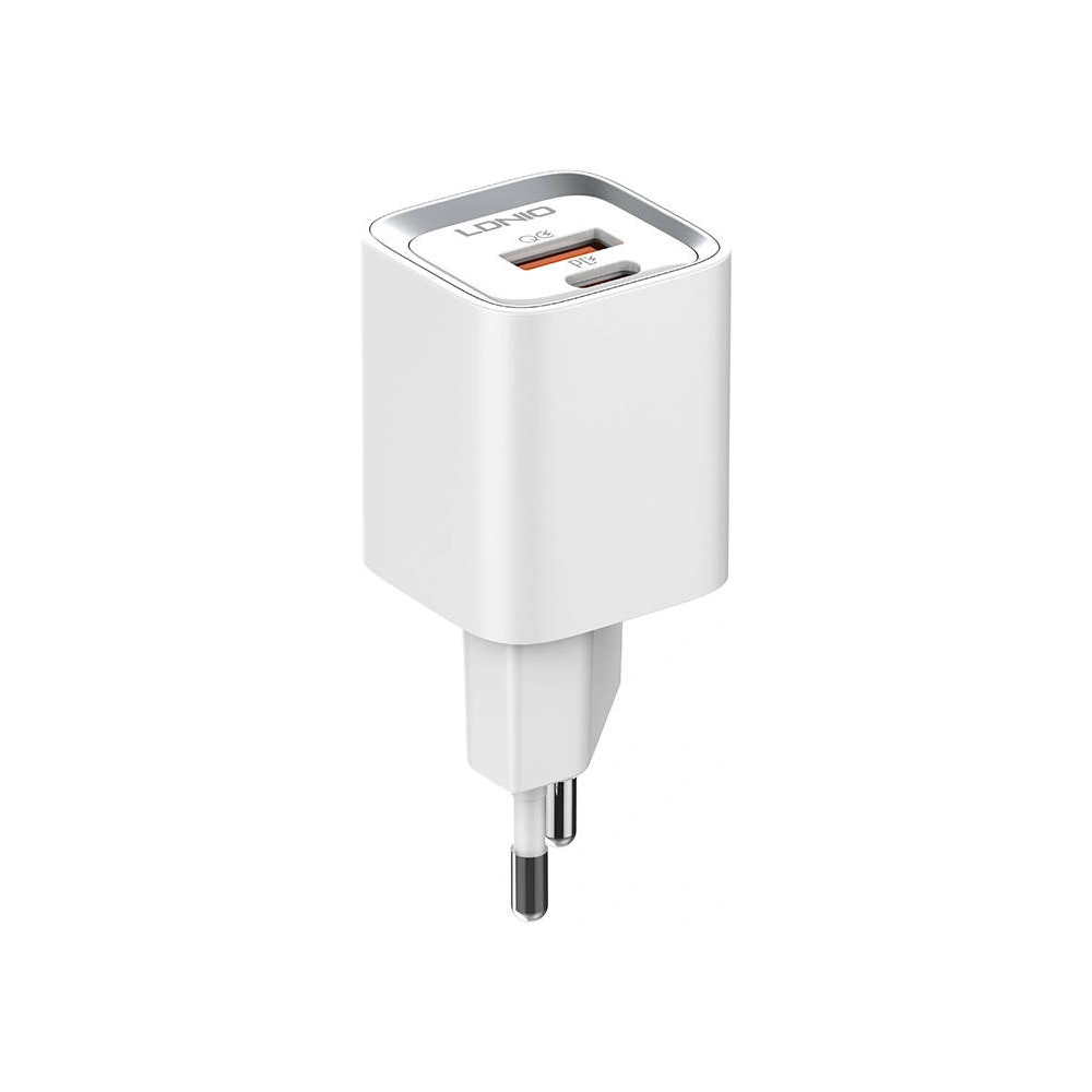 Hurtownia GSM - Netzteil LDNIO A2318C, USB + USB-C, PD + QC 3.0, 20W (weiß) - LDN22 - {ean13} - Hurt