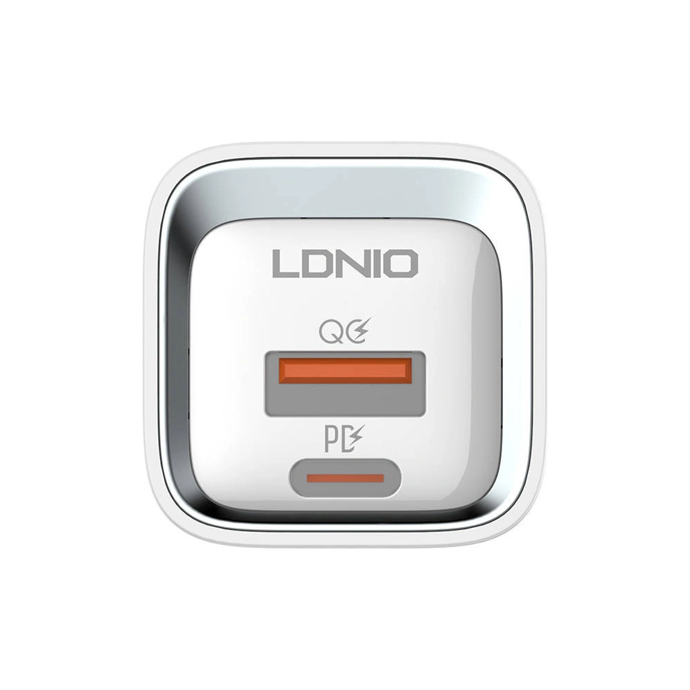 Hurtownia GSM - Netzteil LDNIO A2318C, USB + USB-C, PD + QC 3.0, 20W (weiß) - LDN22 - {ean13} - Hurt