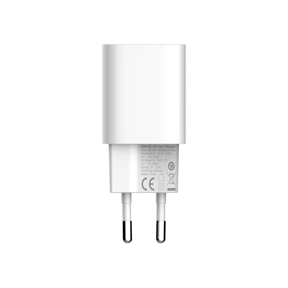 Hurtownia GSM - Netzteil LDNIO A2318C, USB + USB-C, PD + QC 3.0, 20W (weiß) - LDN22 - {ean13} - Hurt