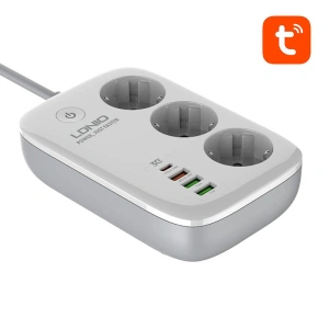 Hurtownia GSM - Inteligentní napájecí lišta Wi-Fi LDNIO SEW3452, Tuya (bílá) - LDN23 - {ean13} - Hurt