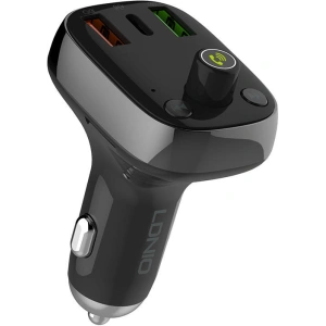 Hurtownia GSM - Transmitter FM LDNIO C704Q s Bluetooth, 2x USB + USB-C, microSD / TF (černý) - LDN27 - {ean13} - Hurt