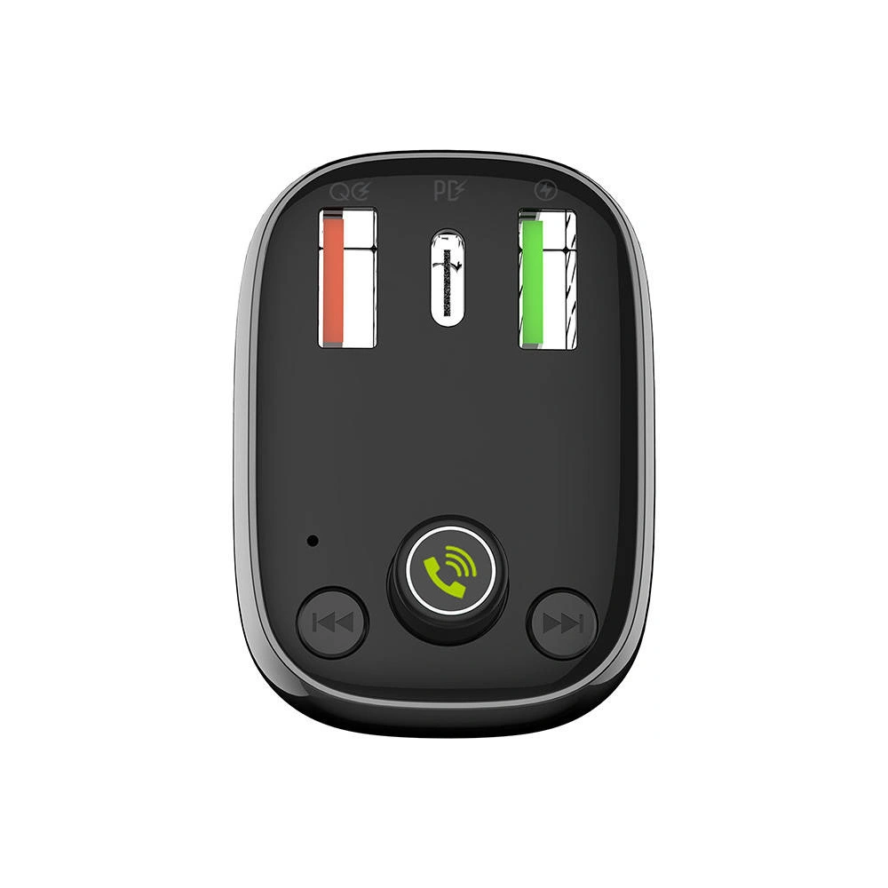 Hurtownia GSM - Transmitter FM LDNIO C704Q s Bluetooth, 2x USB + USB-C, microSD / TF (černý) - LDN27 - {ean13} - Hurt