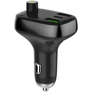 Hurtownia GSM - Transmitter FM LDNIO C704Q s Bluetooth, 2x USB + USB-C, microSD / TF (černý) - LDN27 - {ean13} - Hurt