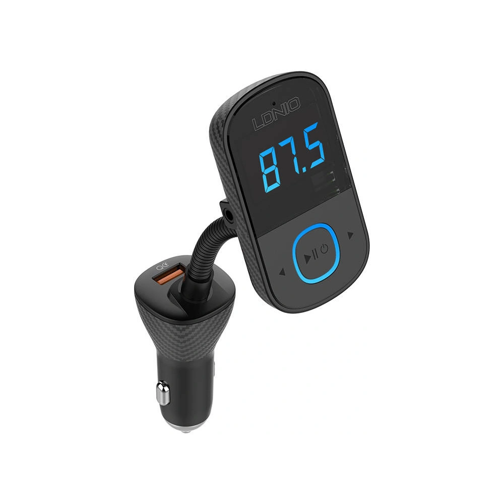 Hurtownia GSM - FM adó LDNIO C705Q Bluetooth-tal, 2x USB + USB-C (fekete) - LDN28 - {ean13} - Hurt