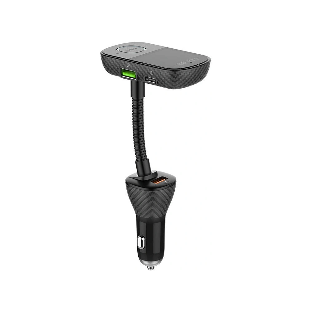 Hurtownia GSM - FM-Transmitter LDNIO C705Q mit Bluetooth, 2x USB + USB-C (schwarz) - LDN28 - {ean13} - Hurt