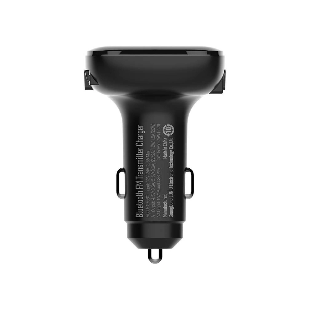 Hurtownia GSM - FM-Transmitter LDNIO C706Q mit Bluetooth, 2x USB, AUX (schwarz) - LDN29 - {ean13} - Hurt