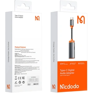 Adapter Mcdodo CA-0520 USB-C/2x USB-C, PD 60W (czarny)