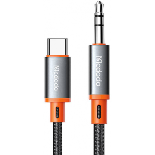 Mcdodo Distributor - 6921002609005 - MDD36 - Mcdodo CA-900 USB-C/mini jack 3.5mmm AUX Cable, 1.8m (black) - B2B homescreen