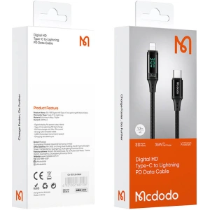 Hurtownia GSM - Kabel Mcdodo CA-1030 USB-C/Lightning, 36W, 1.2m (czarny) - MDD37 - {ean13} - Hurt