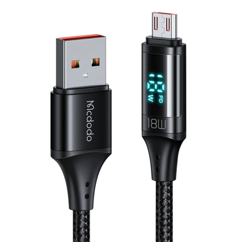 Kabel Mcdodo CA-1070 USB-A/microUSB, 3A, 1.2m (czarny)