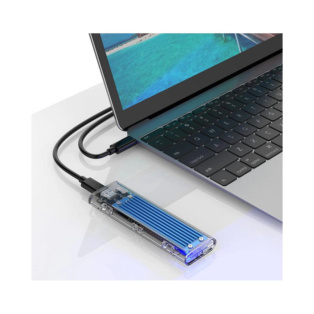 Hurtownia GSM - Obal disku SDD M.2 Orico, NVME, USB-C 3.1 Gen.2, 10Gbps (modrá) - ORC44 - {ean13} - Hurt