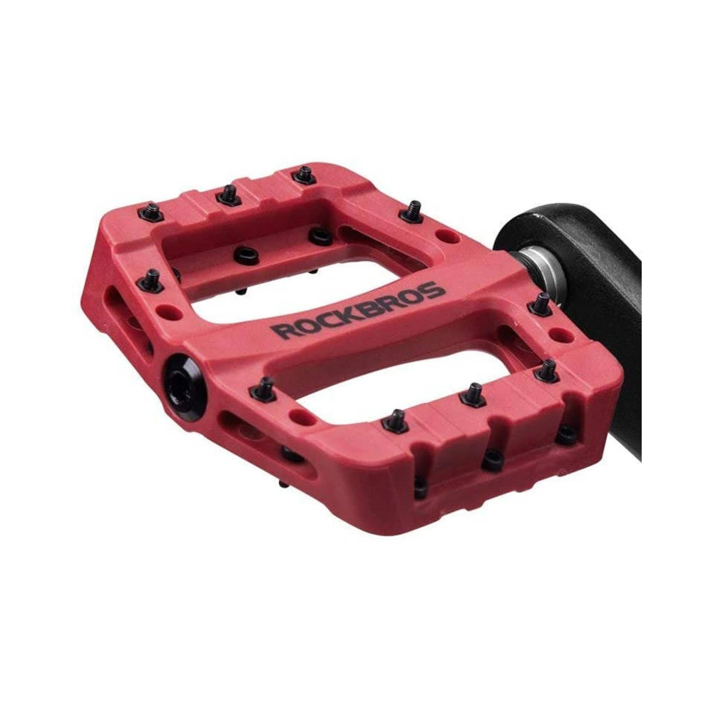 Wholesale Rockbros 2017-12CRD Bicycle pedals platform, nylon (red) - RBS22 - {ean13} - Hurt