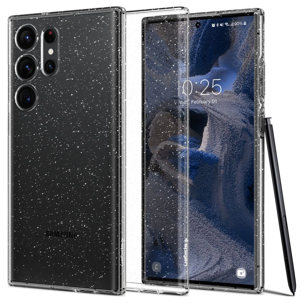 Hurtownia GSM - Etui Spigen Liquid Crystal Samsung Galaxy S23 Ultra Glitter Crystal - SPN2721 - {ean13} - Hurt