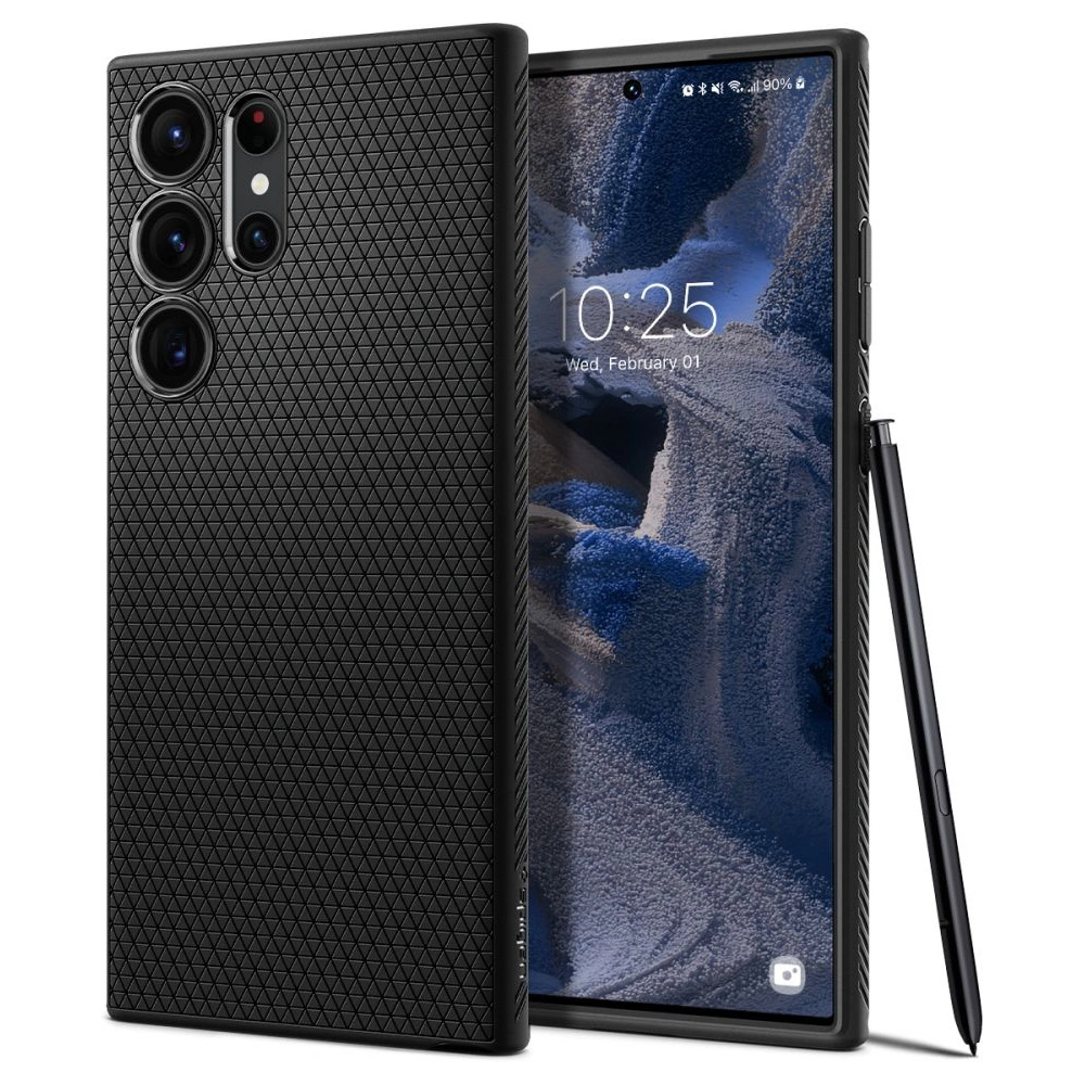 Hurtownia GSM - Case Spigen Liquid Air Samsung Galaxy S23 Ultra Mattschwarz - SPN2722 - {ean13} - Hurt