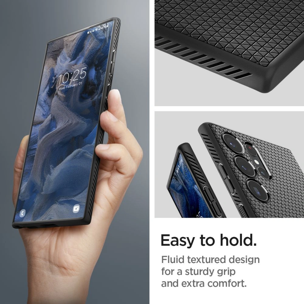 Hurtownia GSM - Tok Spigen Liquid Air Samsung Galaxy S23 Ultra Matt Fekete - SPN2722 - {ean13} - Hurt