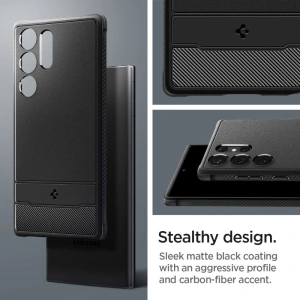 Wholesale Spigen Rugged Armor Samsung Galaxy S23 Ultra Matte Black - SPN2724 - {ean13} - Hurt