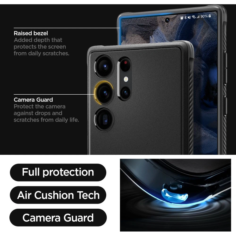 Hurtownia GSM - Etui Spigen Rugged Armor Samsung Galaxy S23 Ultra Matt Fekete - SPN2724 - {ean13} - Hurt