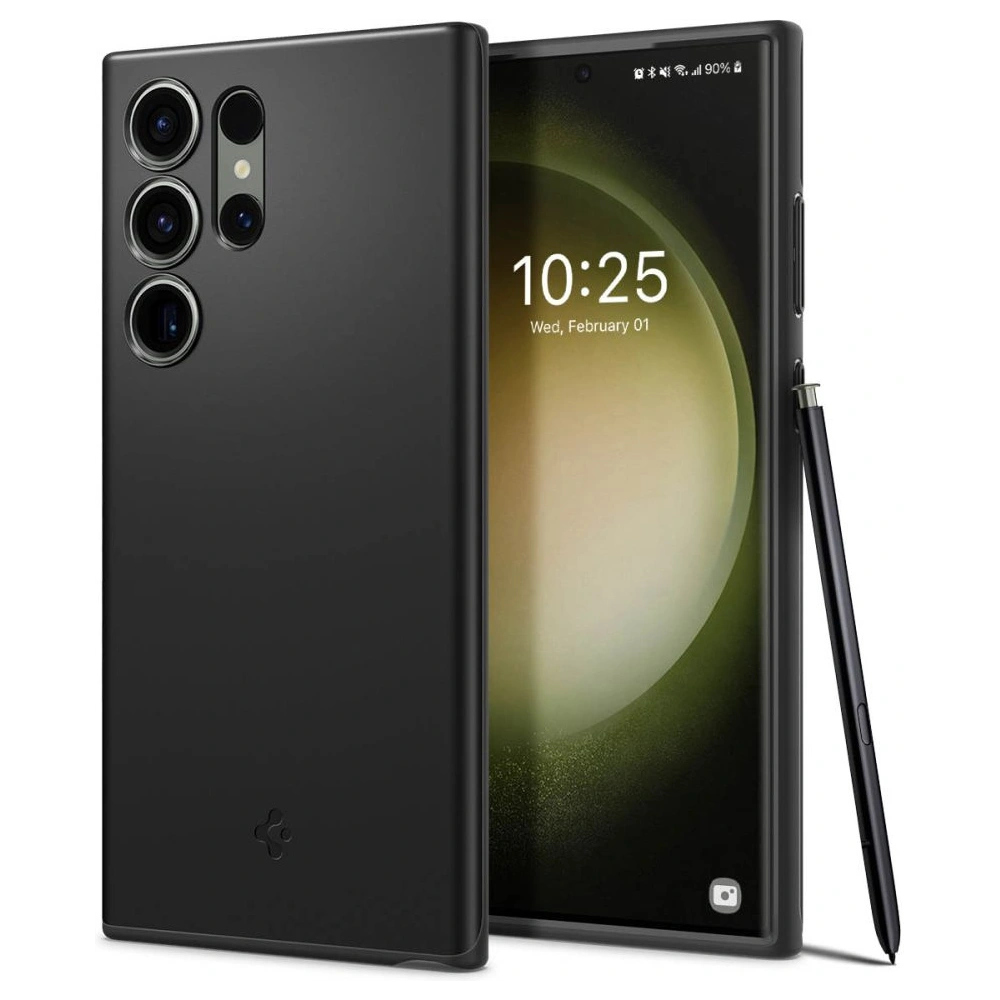 Hurtownia GSM - Etui Spigen Thin Fit Samsung Galaxy S23 Ultra Fekete - SPN2725 - {ean13} - Hurt