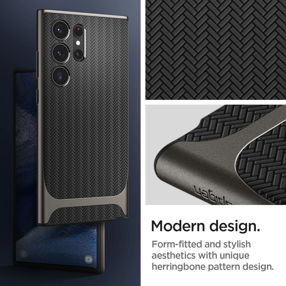 Hurtownia GSM - Etui Spigen Neo Hybrid Samsung Galaxy S23 Ultra Gunmetal - SPN2727 - {ean13} - Hurt