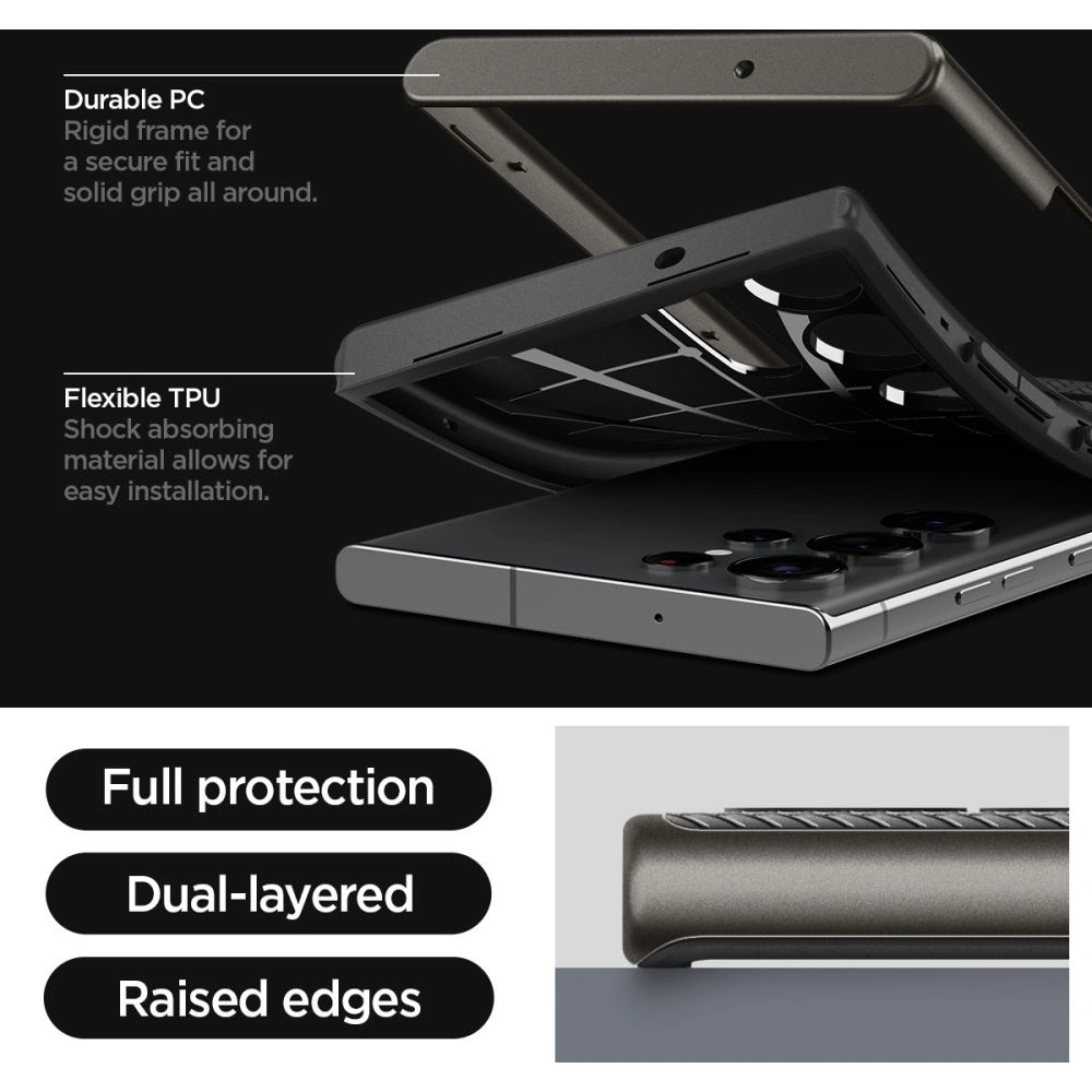 Hurtownia GSM - Etui Spigen Neo Hybrid Samsung Galaxy S23 Ultra Gunmetal - SPN2727 - {ean13} - Hurt