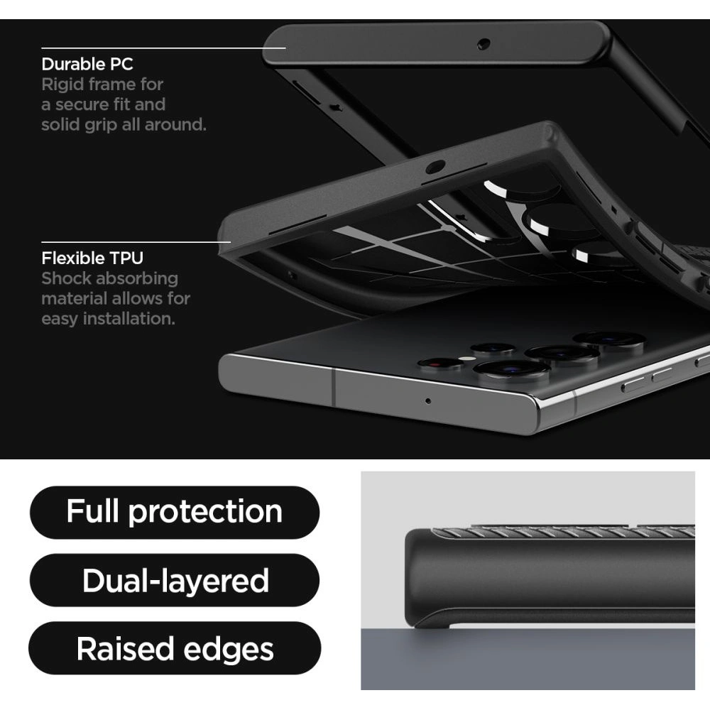 Hurtownia GSM - Etui Spigen Neo Hybrid Samsung Galaxy S23 Ultra Černá - SPN2728 - {ean13} - Hurt