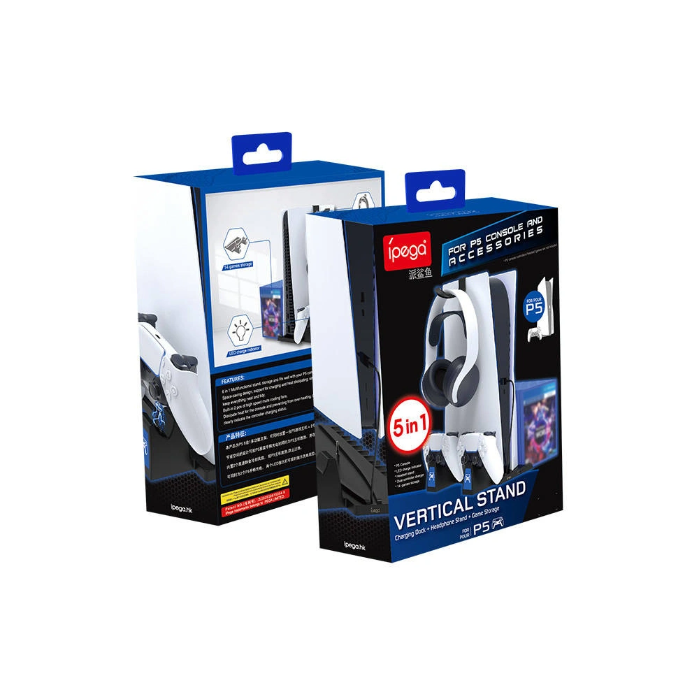 Hurtownia GSM - Multifunktionale Halterung für PS5 iPega PG-P5009 (schwarz) - IPG83 - {ean13} - Hurt