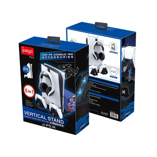 Wielofunkcyjna podstawka chłodząca do PS5 iPega PG-P5023A (biała)