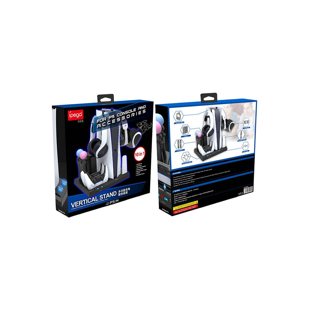 Hurtownia GSM - Suport de răcire multifuncțional pentru PS5 iPega PG-P5028 (negru) - IPG87 - {ean13} - Hurt