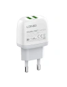 Hurtownia GSM - Netzteil LDNIO A2219, 2x USB, 2.4A (weiß) - LDN37 - {ean13} - Hurt