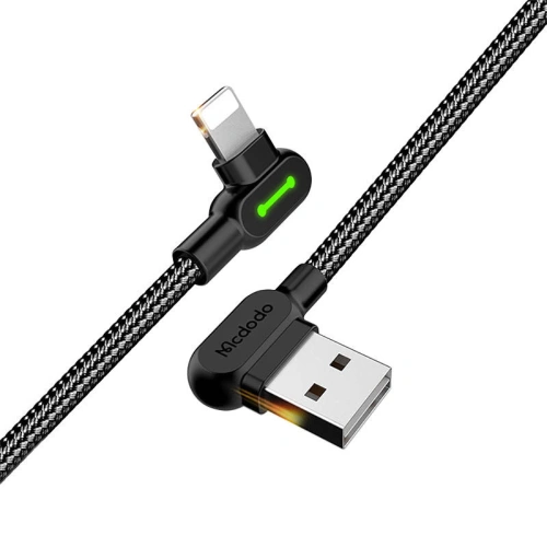 Kabel kątowy Mcdodo CA-4673 USB-A/Lightning, 1.8m (czarny)