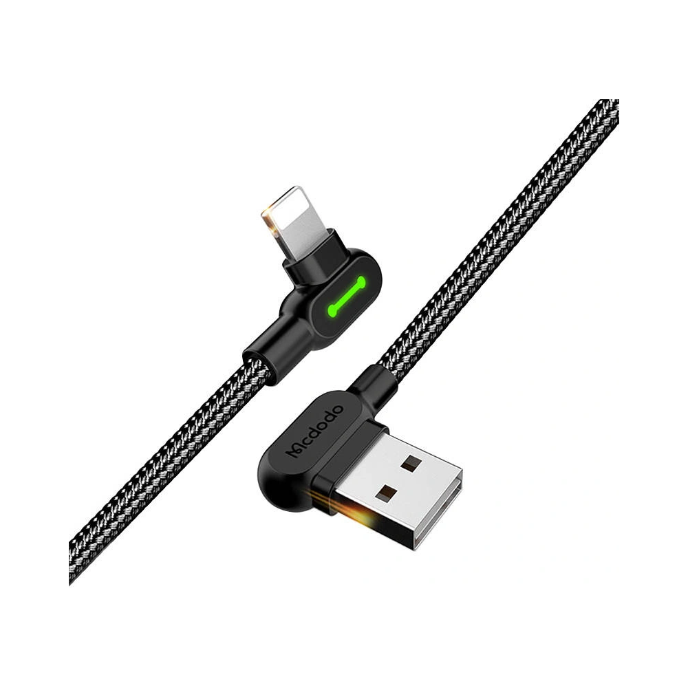 Hurtownia GSM - Kabel kątový Mcdodo CA-4673 USB-A/Lightning, 1.8m (černý) - MDD43 - {ean13} - Hurt