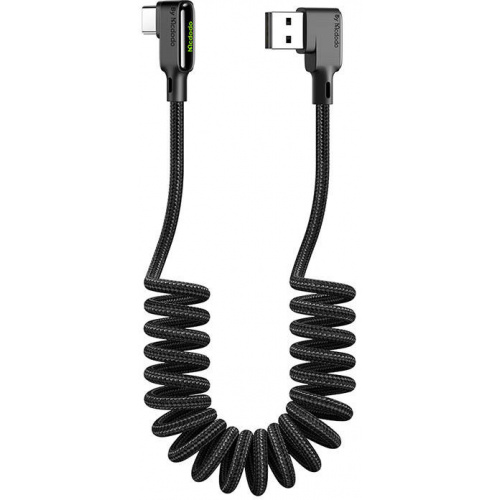 Mcdodo Distributor - 6921002673105 - MDD51 - Mcdodo CA-7310 USB-A/USB-C Angle Cable, 1.8m (black) - B2B homescreen