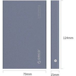 Hurtownia GSM - Obal externího disku Orico HDD/SSD 2,5 palce SATA III USB-C 3.1 Gen2 (šedá) - ORC54 - {ean13} - Hurt