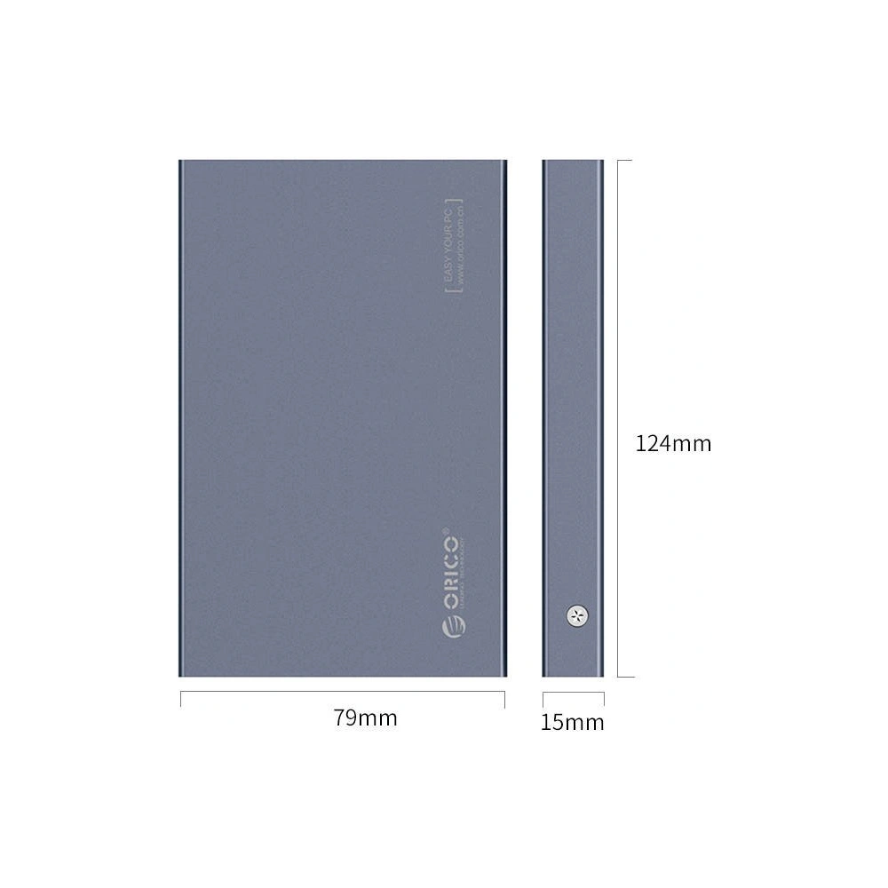 Hurtownia GSM - Obal externího disku Orico HDD/SSD 2,5 palce SATA III USB-C 3.1 Gen2 (šedá) - ORC54 - {ean13} - Hurt