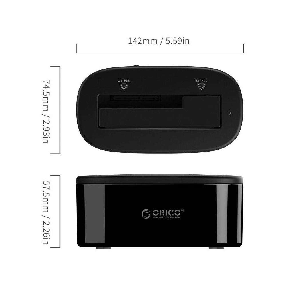 Hurtownia GSM - Dokovací stanice Orico HDD/SSD 3,5/2,5 palce USB-B 3.0 - ORC55 - {ean13} - Hurt