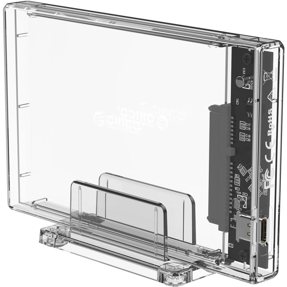 Wholesale Orico External Hard Drive Enclosure HDD 2.5 inch stand, USB-C 3.1 + cable USB 3.0/USB-C - ORC58 - {ean13} - Hurt