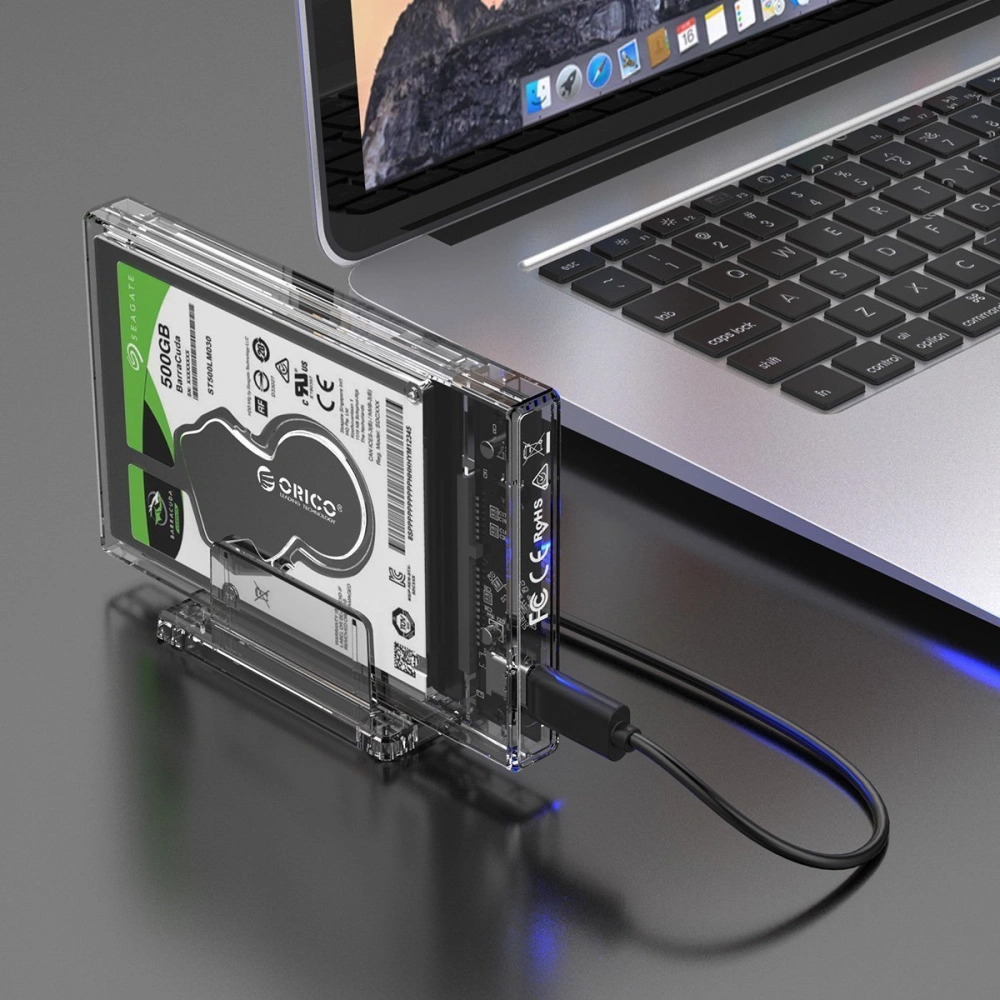 Wholesale Orico External Hard Drive Enclosure HDD 2.5 inch stand, USB-C 3.1 + cable USB 3.0/USB-C - ORC58 - {ean13} - Hurt