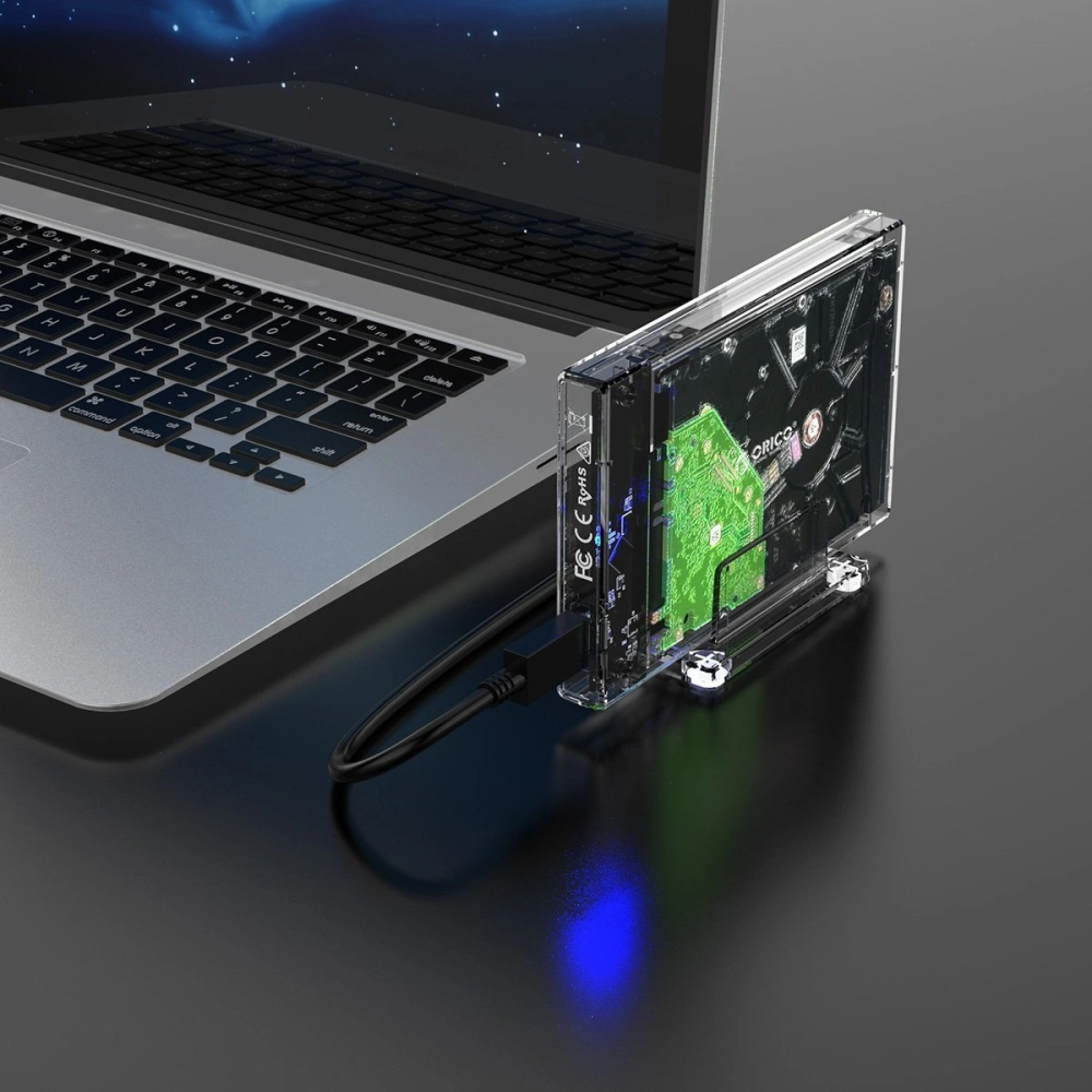 Wholesale Orico External Hard Drive Enclosure HDD 2.5 inch stand, USB-C 3.1 + cable USB 3.0/USB-C - ORC58 - {ean13} - Hurt