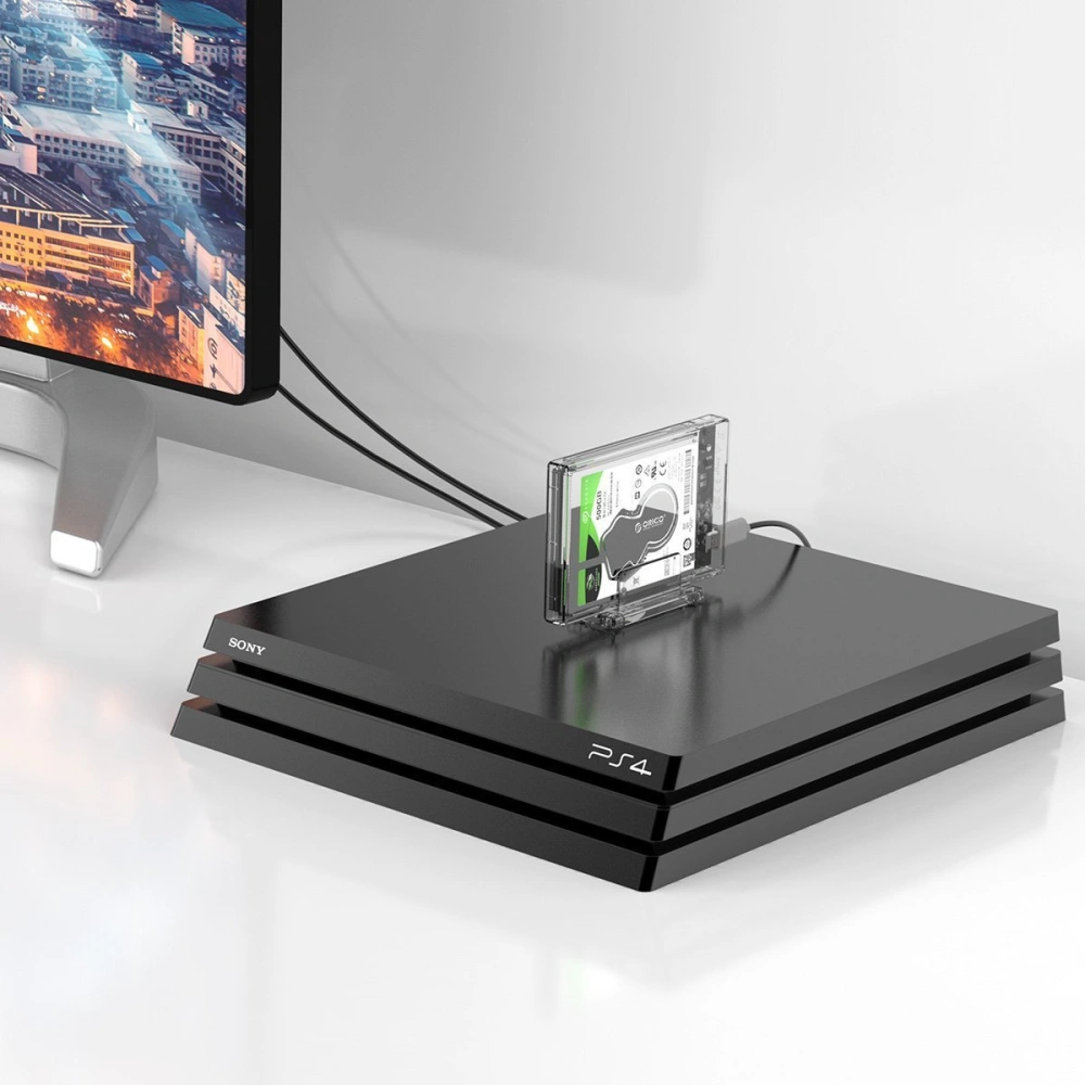 Wholesale Orico External Hard Drive Enclosure HDD 2.5 inch stand, USB-C 3.1 + cable USB 3.0/USB-C - ORC58 - {ean13} - Hurt