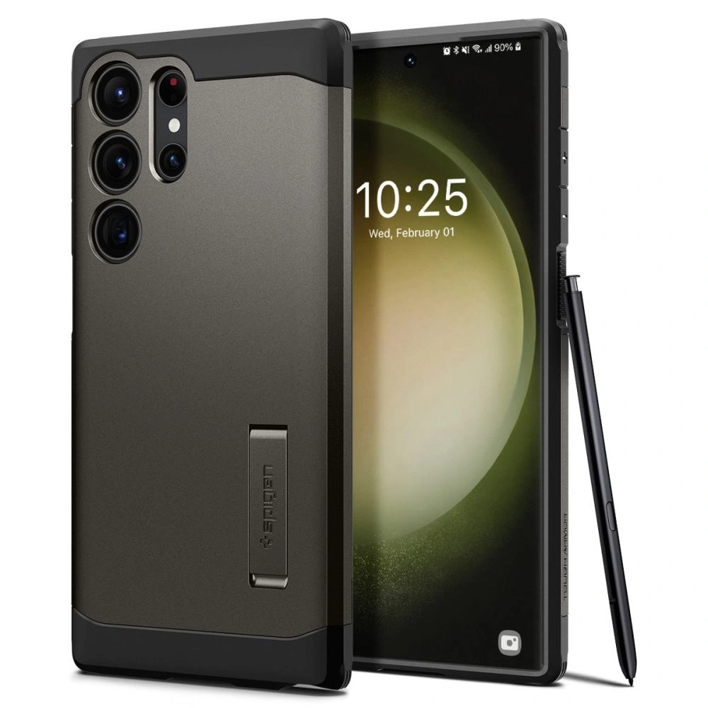 Hurtownia GSM - Case Spigen Tough Armor Samsung Galaxy S23 Ultra Gunmetal - SPN2730 - {ean13} - Hurt