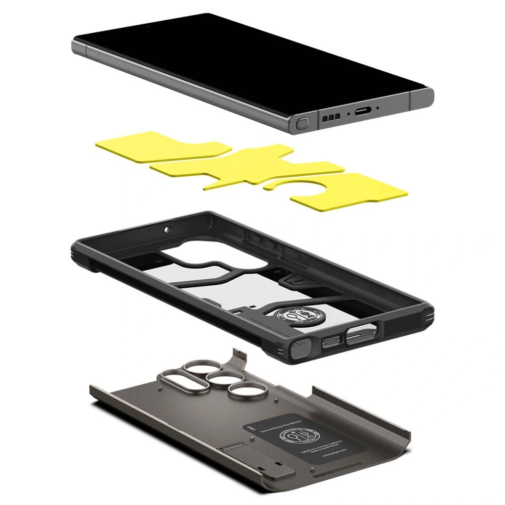 Hurtownia GSM - Case Spigen Tough Armor Samsung Galaxy S23 Ultra Gunmetal - SPN2730 - {ean13} - Hurt