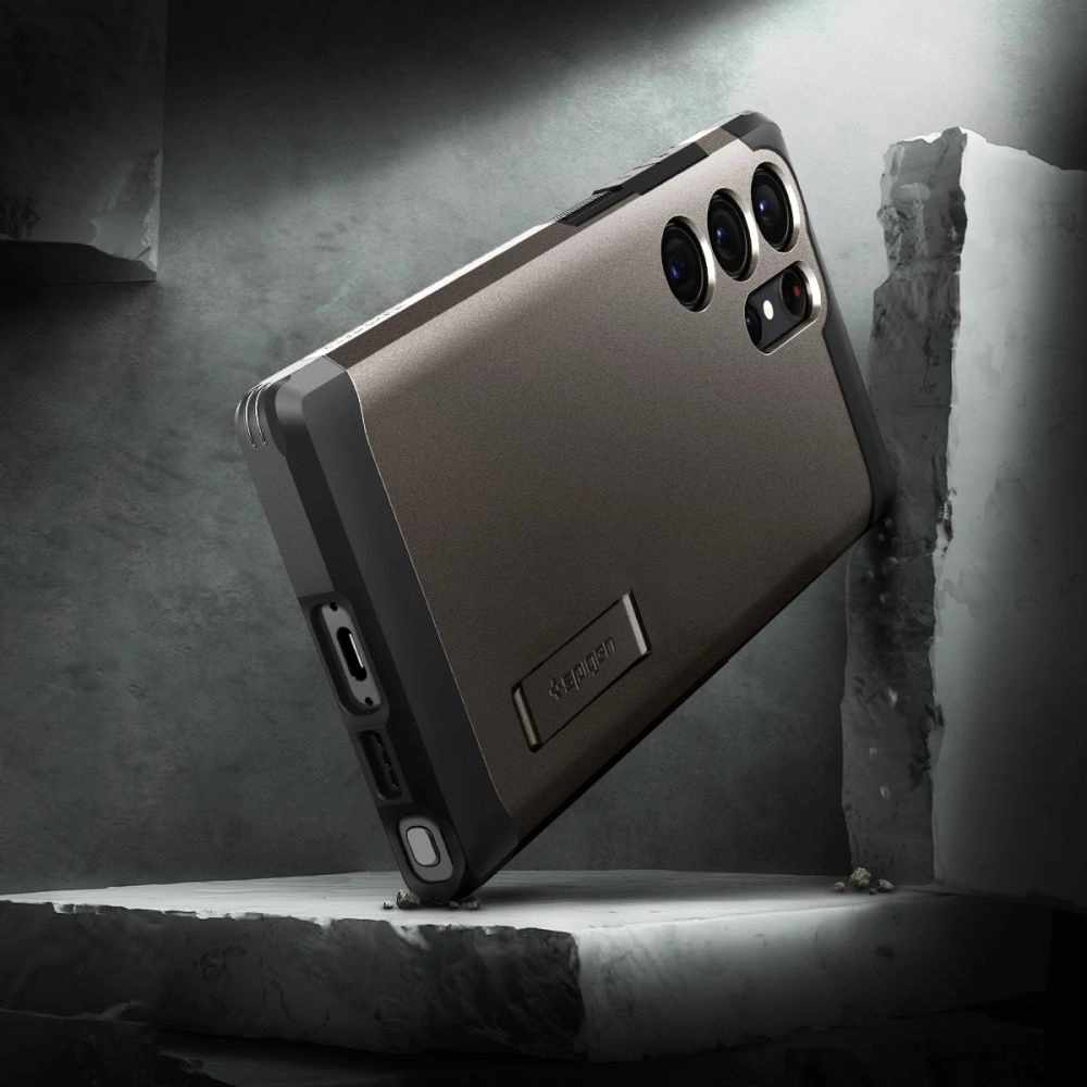 Hurtownia GSM - Case Spigen Tough Armor Samsung Galaxy S23 Ultra Gunmetal - SPN2730 - {ean13} - Hurt