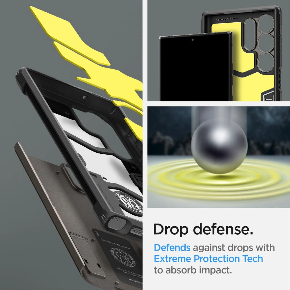 Hurtownia GSM - Case Spigen Tough Armor Samsung Galaxy S23 Ultra Gunmetal - SPN2730 - {ean13} - Hurt