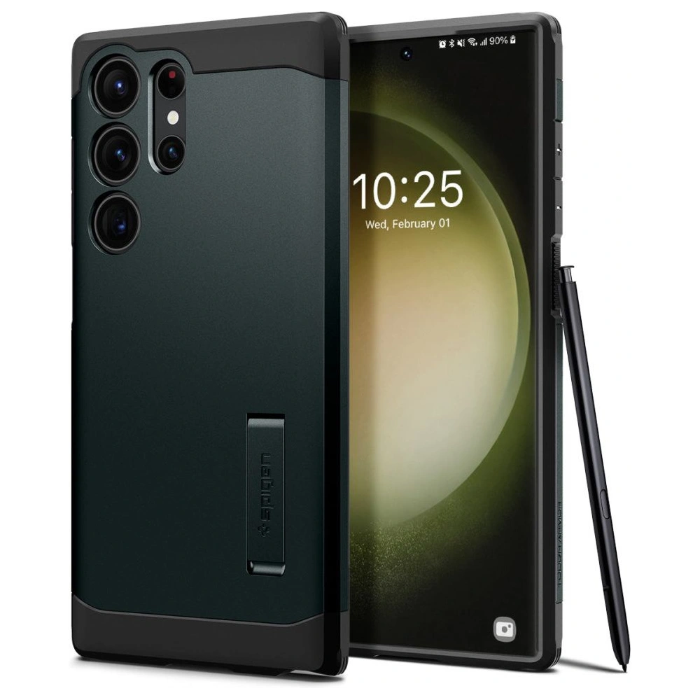 Hurtownia GSM - Case Spigen Tough Armor Samsung Galaxy S23 Ultra Abyss Grün - SPN2731 - {ean13} - Hurt