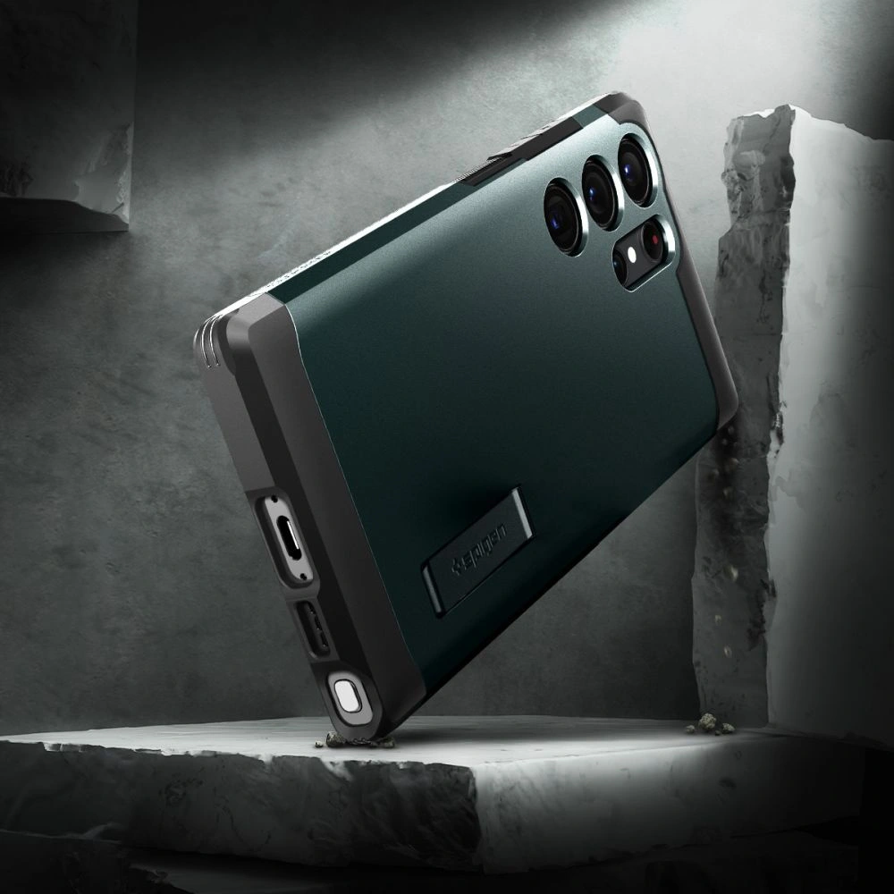 Hurtownia GSM - Case Spigen Tough Armor Samsung Galaxy S23 Ultra Abyss Grün - SPN2731 - {ean13} - Hurt