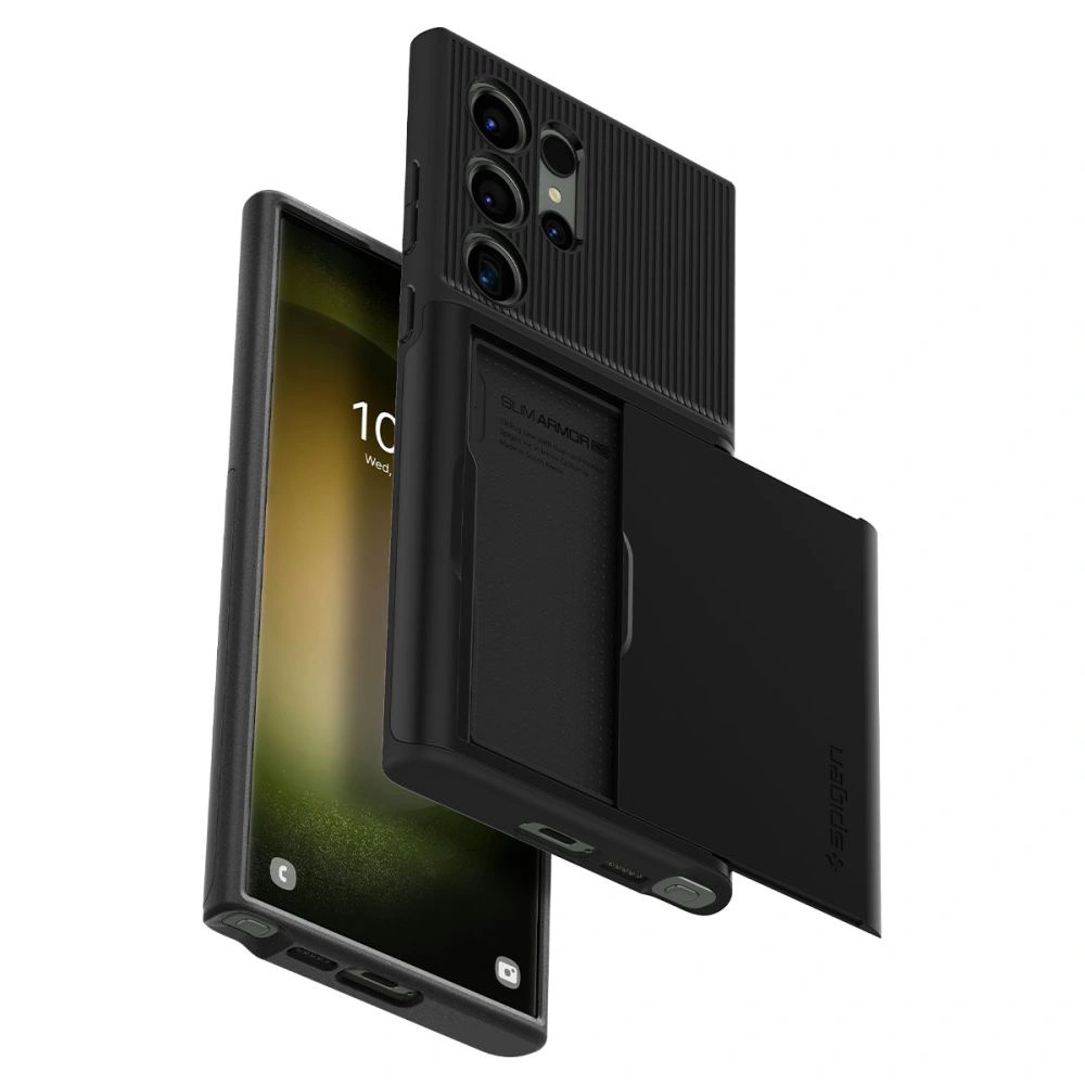 Hurtownia GSM - Etui Spigen Slim Armor CS Samsung Galaxy S23 Ultra Fekete - SPN2734 - {ean13} - Hurt