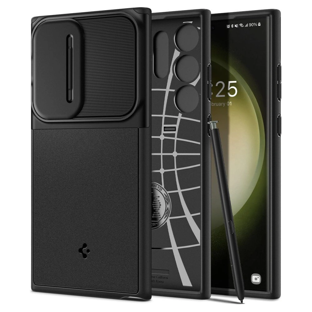 Wholesale Spigen Optik Armor Samsung Galaxy S23 Ultra Black - SPN2735 - {ean13} - Hurt