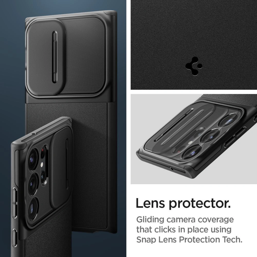 Wholesale Spigen Optik Armor Samsung Galaxy S23 Ultra Black - SPN2735 - {ean13} - Hurt