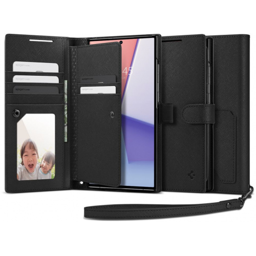 Hurtownia Spigen - 8809896740364 - SPN2736 - Etui Spigen Wallet S Plus Samsung Galaxy S23 Ultra Black - B2B homescreen