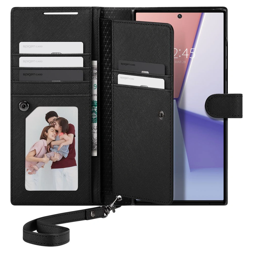 Hurtownia GSM - Etui Spigen Wallet S Plus Samsung Galaxy S23 Ultra Black - SPN2736 - {ean13} - Hurt